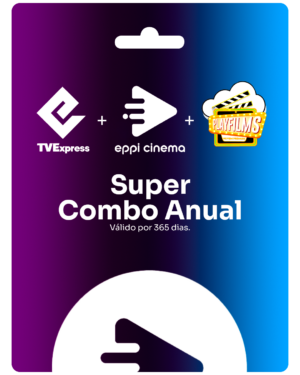 Gift Card Super Combo TVE + Eppi Cinema + Nuvem Premium - Anual